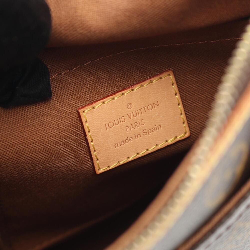 Louis Vuitton Canvas Bag Brown Shoulder Odeon Monogram Leather - Picture 3 of 9